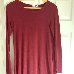 Maroon sweater dress